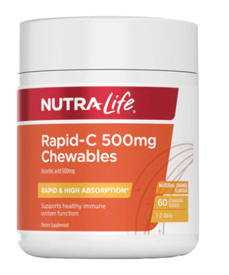 Rapid-C 500mg Chewables Tabs 60s